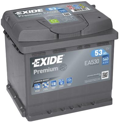 Exide EA530 Battery Exide Premium 12V 53AH 540A(EN) R+ EA530