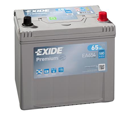 Exide EA654 Battery Exide Premium 12V 65AH 580A(EN) R+ EA654