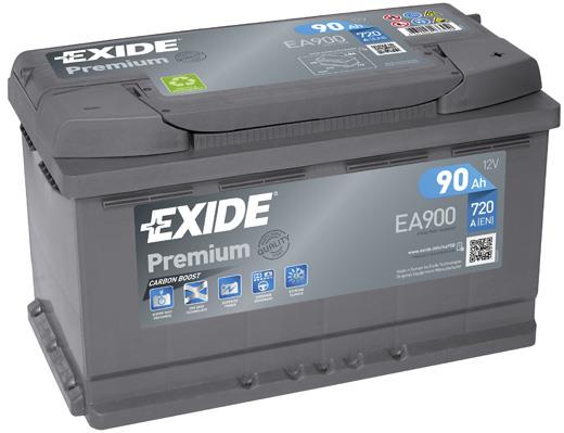 Exide EA900 Battery Exide Premium 12V 90AH 720A(EN) R+ EA900