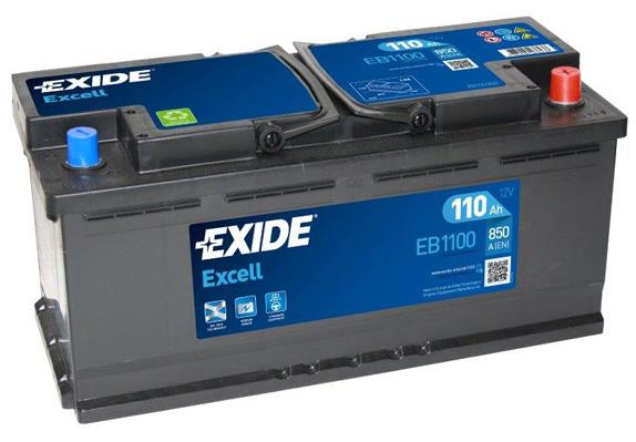 Exide EB1100 Battery Exide Excell 12V 110AH 850A(EN) R+ EB1100