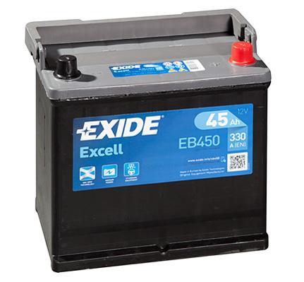 Exide EB450 Battery Exide Excell 12V 45AH 330A(EN) R+ EB450