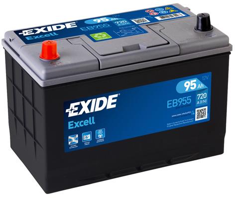 Exide EB955 Battery Exide Excell 12V 95AH 720A(EN) L+ EB955