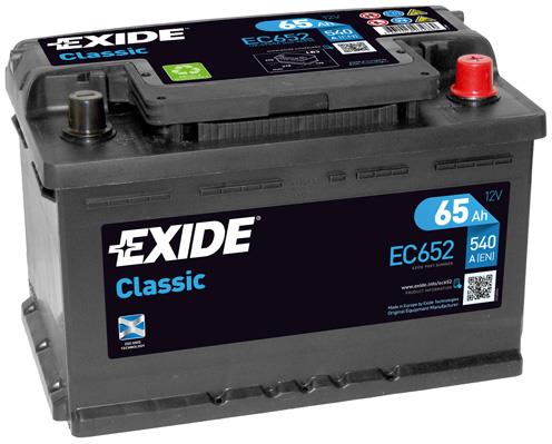 Exide EC652 Battery Exide Classic 12V 65AH 540A(EN) R+ EC652