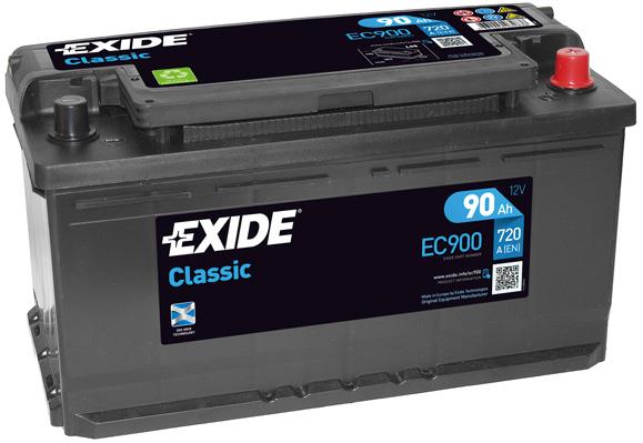 Exide EC900 Battery Exide Classic 12V 90AH 720A(EN) R+ EC900