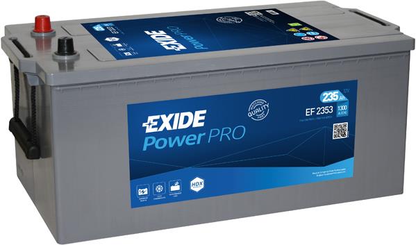 Exide EF2353 Battery Exide PowerPRO 12V 235AH 1300A(EN) L+ EF2353