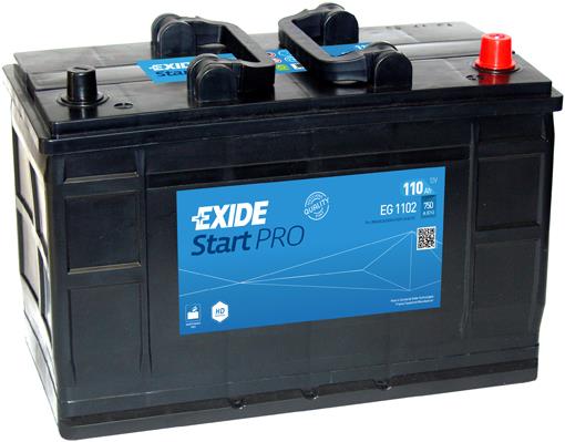 Exide EG1102 Battery Exide StartPRO 12V 110AH 750A(EN) R+ EG1102