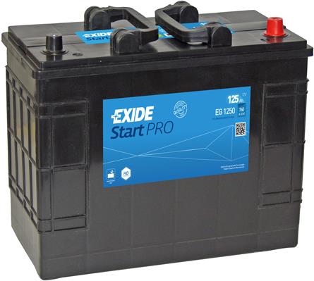 Exide EG1250 Battery Exide StartPRO 12V 125AH 760A(EN) R+ EG1250