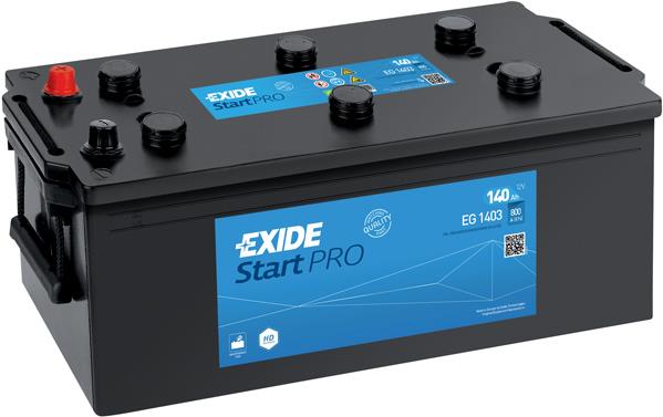 Exide EG1403 Battery Exide StartPRO 12V 140AH 800A(EN) L+ EG1403