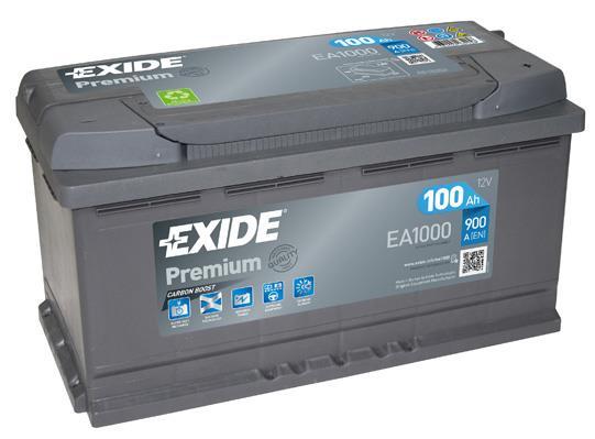 Exide EA1000 Battery Exide Premium 12V 100AH 900A(EN) R+ EA1000