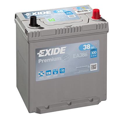 Exide EA386 Battery Exide Premium 12V 38AH 300A(EN) R+ EA386