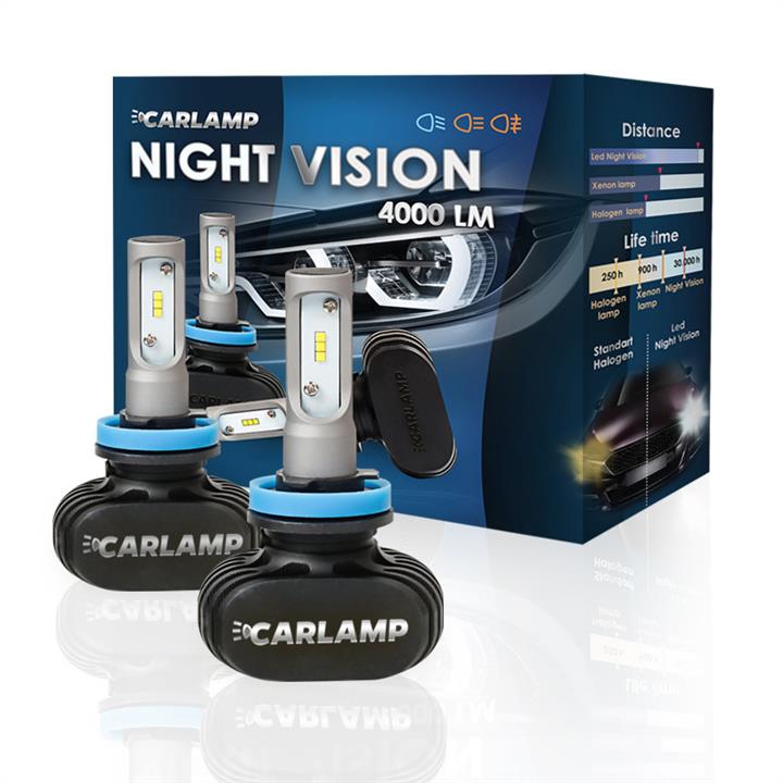 Carlamp NVH4 LED bulbs kit Carlamp Night Vision H4 12V 50W 5000K (2 pc.) NVH4