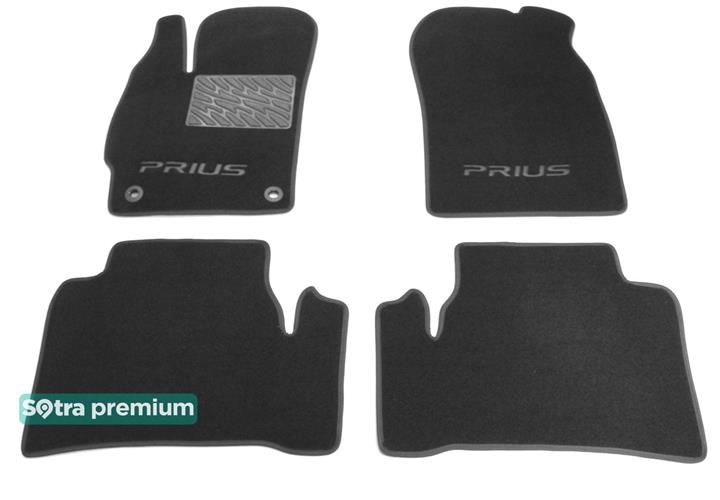 Sotra 08710-CH-GREY Interior mats Sotra two-layer gray for Toyota Prius (2012-2015), set 08710CHGREY