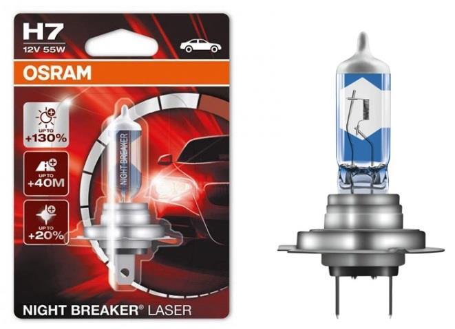 Osram 64210NBL-01B Halogen lamp Osram Night Breaker Laser +130% 12V H7 55W +130% 64210NBL01B