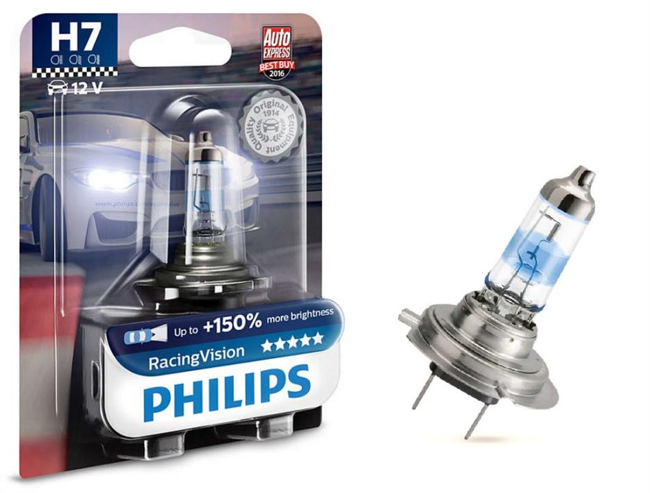 Philips 12972RVB1 Halogen lamp Philips Racingvision +150% 12V H7 55W +150% 12972RVB1