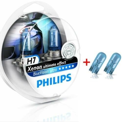 Philips 12972BVUSM Halogen lamp Philips Bluevision Ultra 12V H7 55W 12972BVUSM