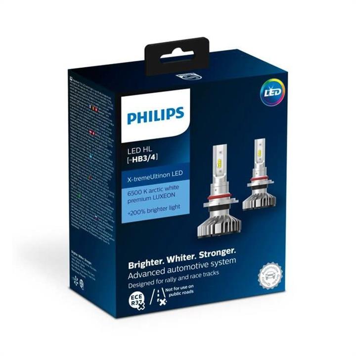 Philips 11005XUWX2 LED bulbs kit Philips X-TremeUltinon LED HB3/4 12V 25W 6500K (2 pc.) 11005XUWX2