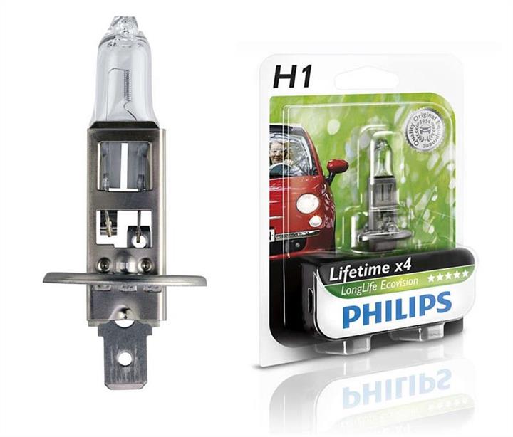 Philips 12258LLECOB1 Halogen lamp Philips Longlife Ecovision 12V H1 55W 12258LLECOB1