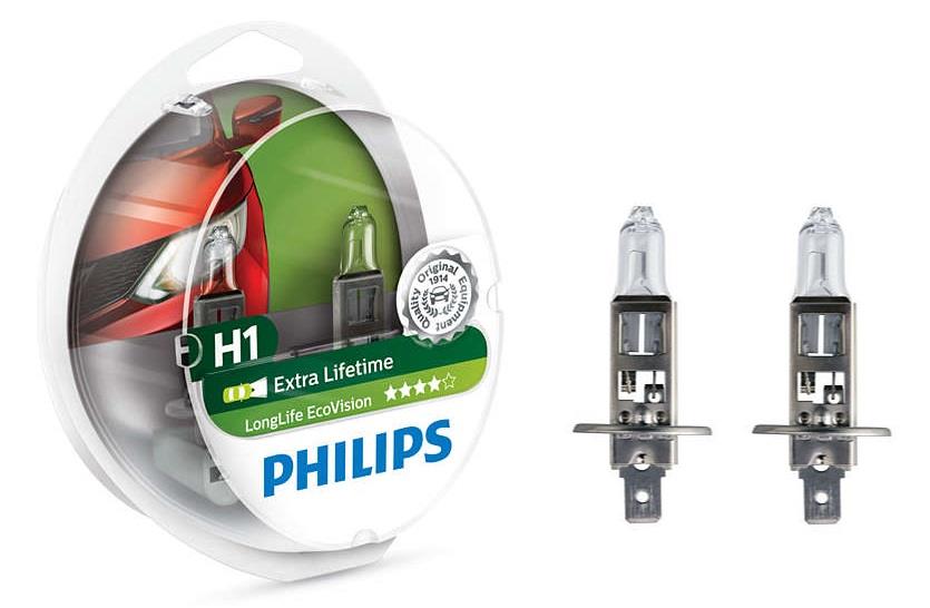 Philips 12258LLECOS2 Halogen lamp Philips Longlife Ecovision 12V H1 55W 12258LLECOS2