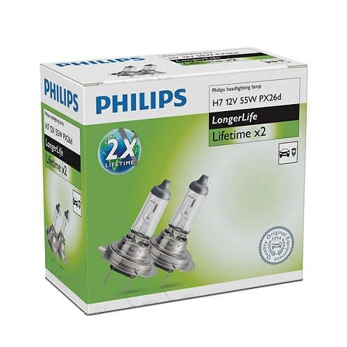 Philips 12972ELC2 Halogen lamp Philips Longerlife 12V H7 55W 12972ELC2