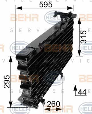 Behr-Hella 8FC 351 037-441 Cooler Module 8FC351037441