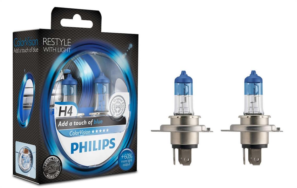 Philips 12342CVPBS2 Halogen lamp Philips Colorvision 12V H4 60/55W 12342CVPBS2