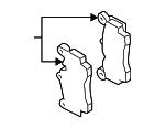 Brake pad set VAG 7L0 698 451 H