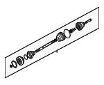 VAG 701 407 449 DX Drive shaft 701407449DX