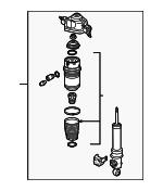 VAG 7L6 616 020 E Shock Assembly 7L6616020E