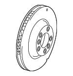 Vented brake disc, 1 pc VAG 7L8 615 601 G