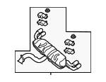 5G6253609CP VAG Muffler assy