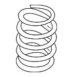 VAG 357 411 105 AA Coil spring 357411105AA