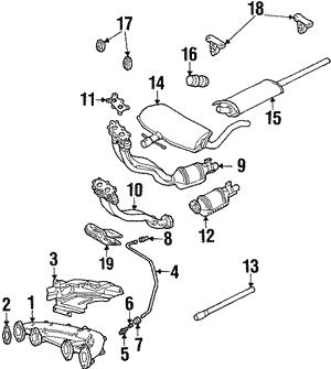 Exhaust manifold gasket VAG 037 253 039 D