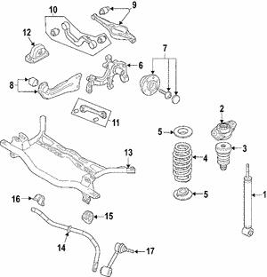 VAG 1K0 505 315 BP Cross-Member 1K0505315BP 1K0505315BP VAG Cross-Member