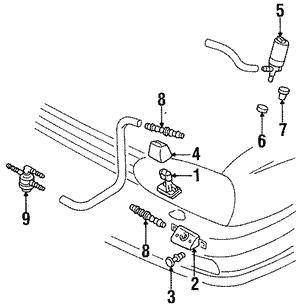 Washer pump VAG 3B7 955 681