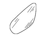 3C8857521D VAG Wing mirror glass
