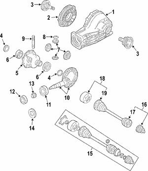 VAG 4E0 598 099 C Joint of equal angular velocities (CV joint), outer 4E0598099C