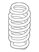 VAG 3C0 511 115 AB Coil spring 3C0511115AB 3C0511115AB VAG Coil spring