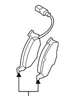 Disc brake pad set VAG 5N0 698 151 C