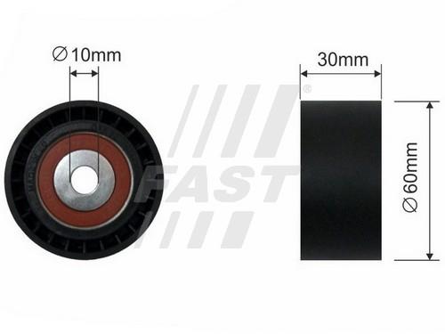 Fast FT44085 V-ribbed belt tensioner (drive) roller FT44085