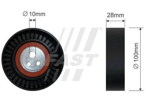 Fast FT44581 V-ribbed belt tensioner (drive) roller FT44581