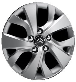 Citroen/Peugeot 96 770 897 TW Light Alloy Wheel Citroen (Picasso C4) 6.5x16 5x108 ET47 Silver 96770897TW