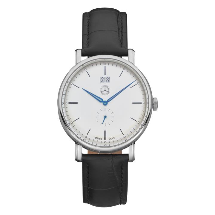 Mercedes B6 6 04 1619 Mercedes-Benz Men’s Watch, Classic Steel, silver-coloured/black/blue B66041619