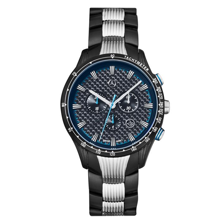 Mercedes B6 7 99 5426 Mercedes-Benz Men’s Motorsport Chronograph Watch, Silver/Blue/Black B67995426