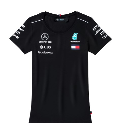 Mercedes B6 7 99 6101 AMG Petronas Ladie's T-shirt, Driver 2018, Black, XXS B67996101
