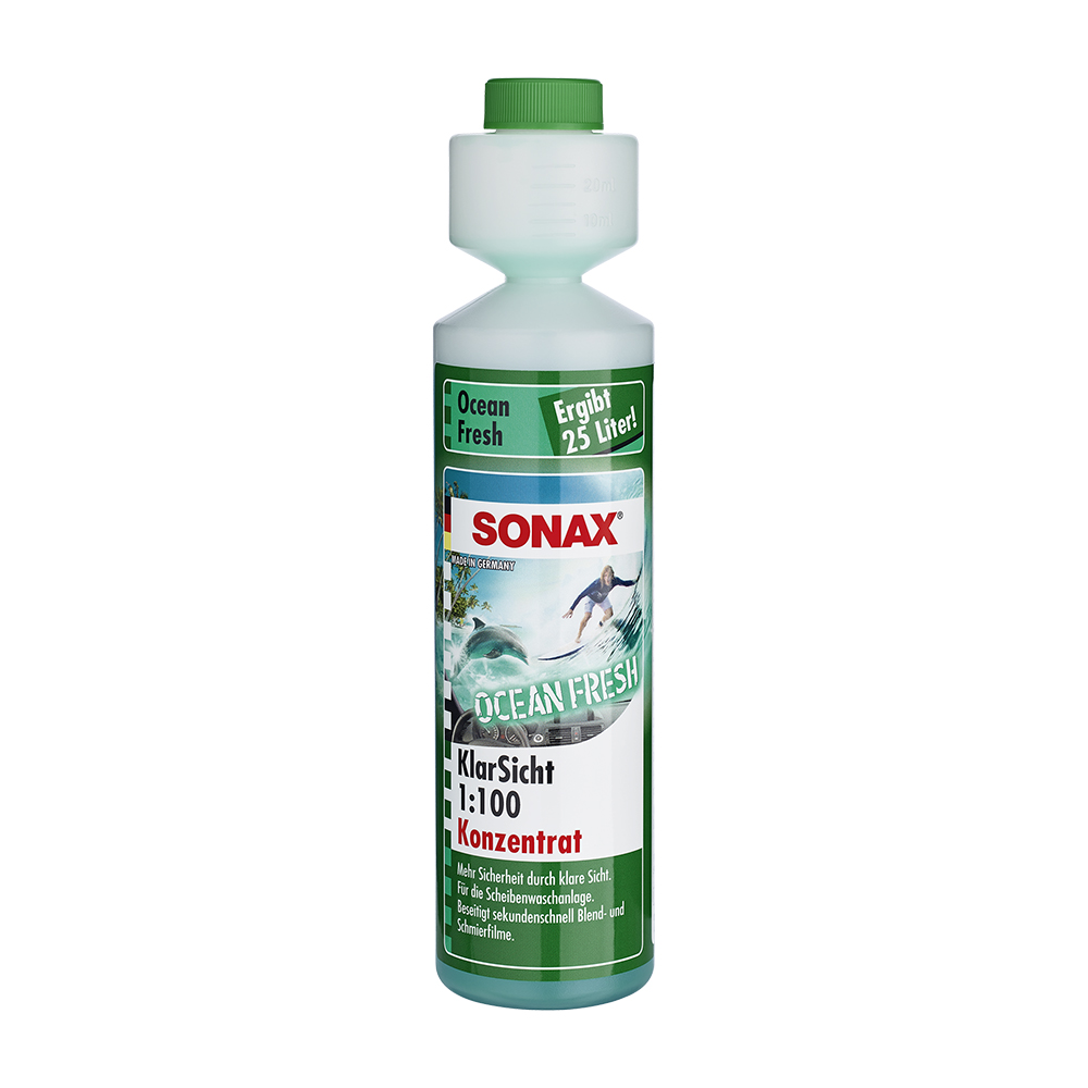 Sonax 388147 Summer windshield washer fluid, concentrate, 1:100, Ocean fresh, 0,25l 388147