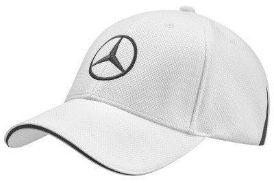 B66954301 Mercedes Baseball Unisex Cap, Golf Selection, White