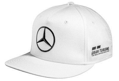 Mercedes B6 7 99 6166 Baseball Cap F1 Cap Lewis Hamilton, Flat Brim, White, Edition 2018 B67996166