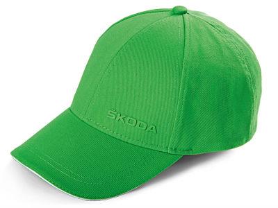 VAG 000 084 300 AN Skoda Baseball Cap Logo, Green 000084300AN
