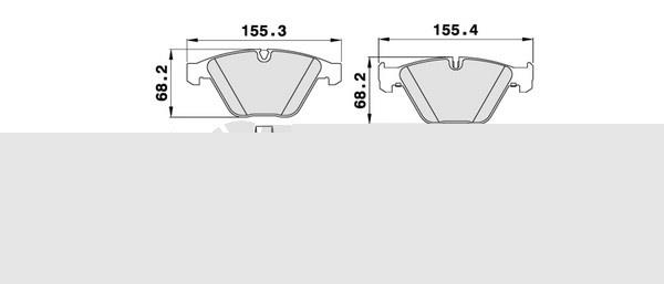 Braxis AA0067 Brake Pad Set, disc brake AA0067