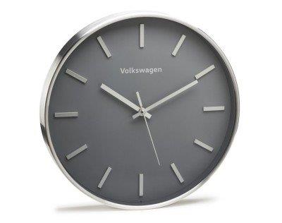VAG 33D 050 810 Volkswagen Logo Wall Clock, Silver/Grey 33D050810